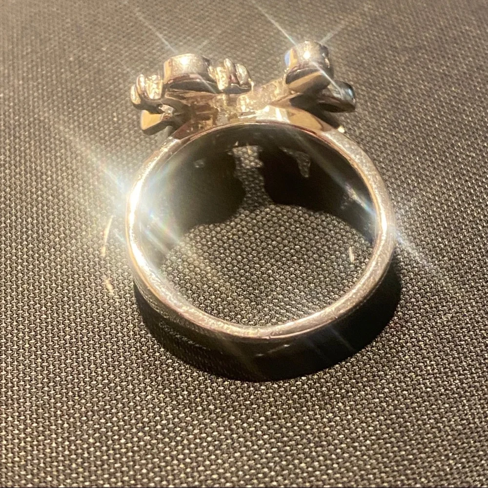 925 Solid Sterling Silver Boy Girl Mom Ring size 8 mother - Picture 2 of 4